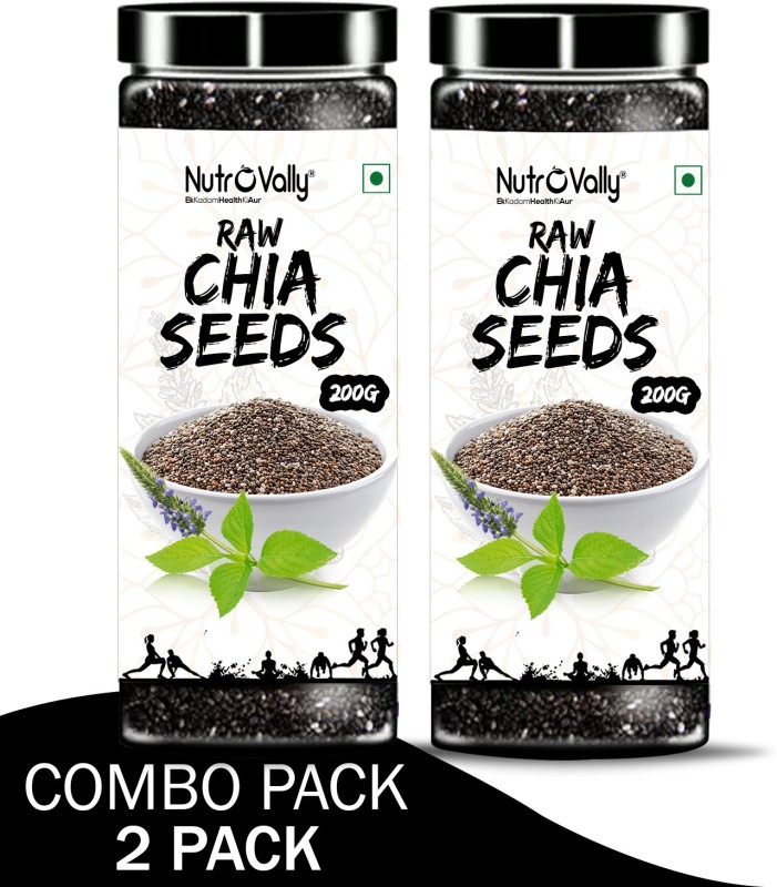 NutroVally for Weight Loss with Omega 3 , Zinc and Fiber, Calcium Rich Chia Seeds Chia Seeds