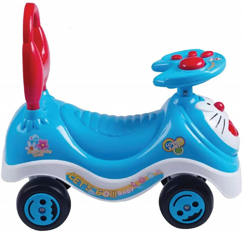 Zooglu mini MAGIC CAR & FROG SCOOTER & PUSH TRICYCLE Car Non Battery Operated Ride On(Blue)