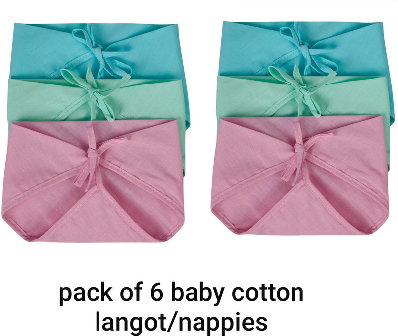 meet novelty new born baby cotton double layer soft langot/nappies