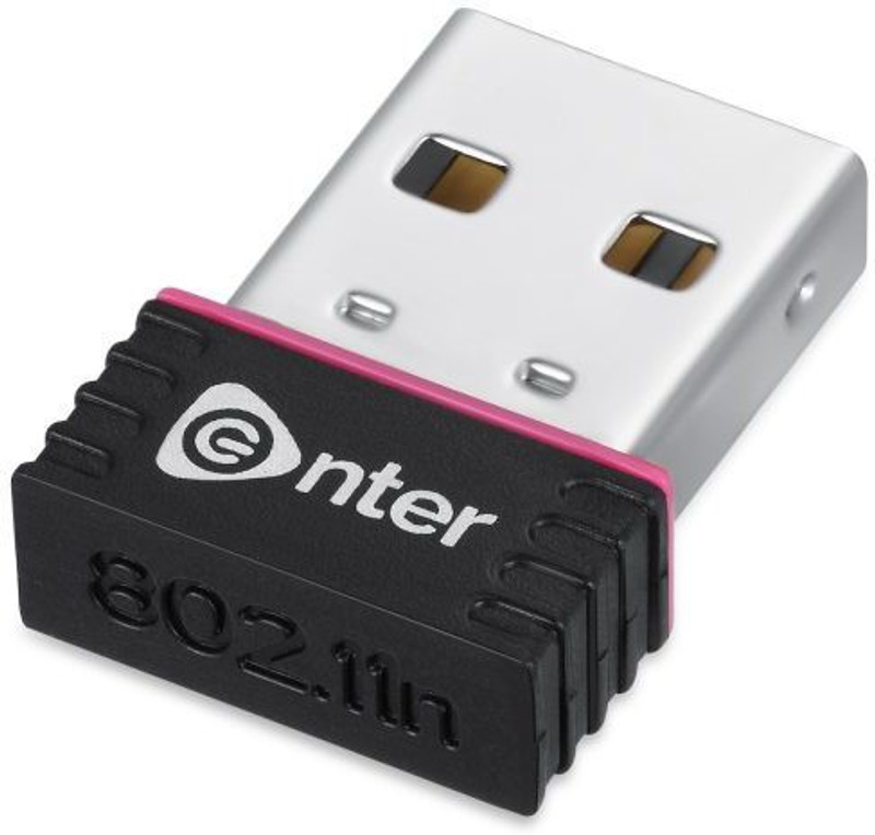 Enter USB 2.0 to Wireless LAN 150Mbps E-W170 USB Adapter(Black)