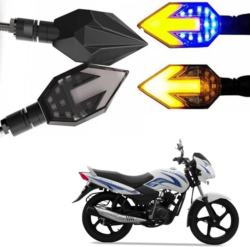 BRPEARl Side LED Indicator Light for TVS Sport(Blue, Amber)