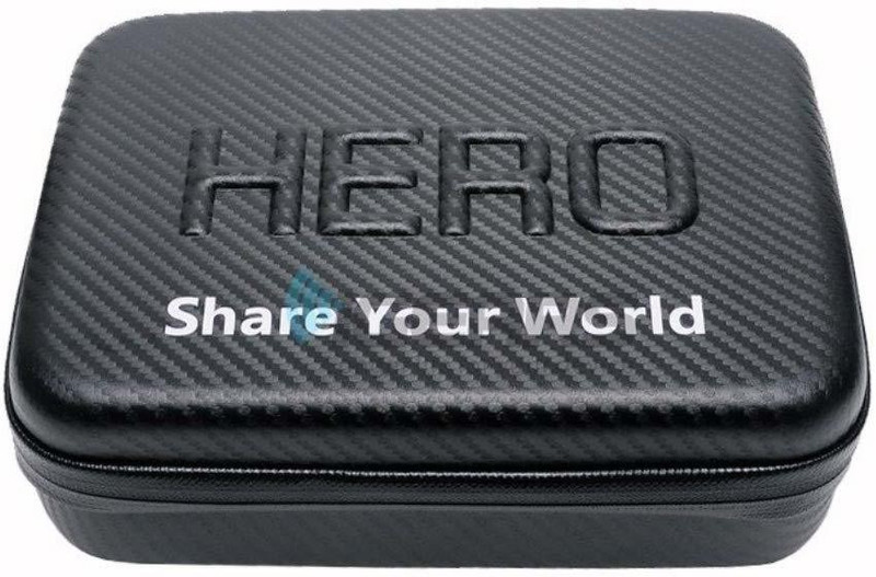 DEALPICK AMZY Carbon Fiber Extra Thick Anti-Shock Waterproof Protective EVA Case Compatible for GoPro Hero 9/8/7/6/5/4/3+/3/2 Xiaomi yi 4K - Carbon Fiber Black 9 Iinches Camera Housing