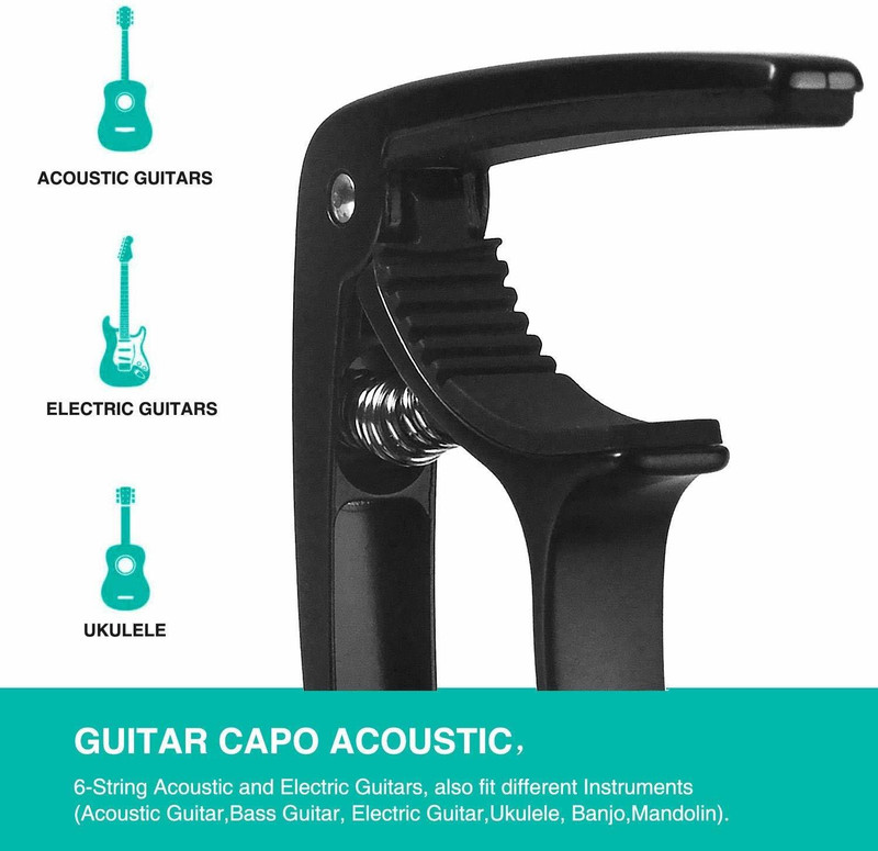 BLUEBERRY Capo-10 Acoustic Spring Guitar Capo(Black)