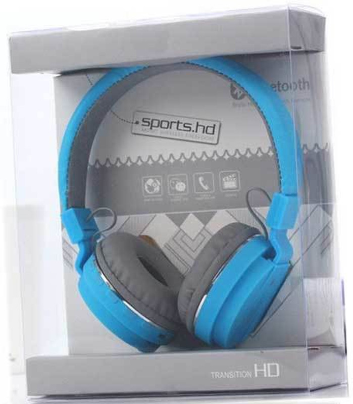 Techobucks etooth & Extra Bass Headphone Combo Offer Bluetooth(Blue, On the Ear)