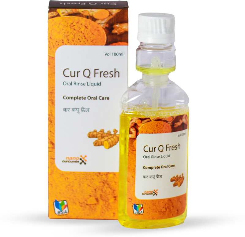 BSA PHARMA CURCUMIN MOUTH WASH(Pack of 2)-100ml - Mint and Clove(100 ml)