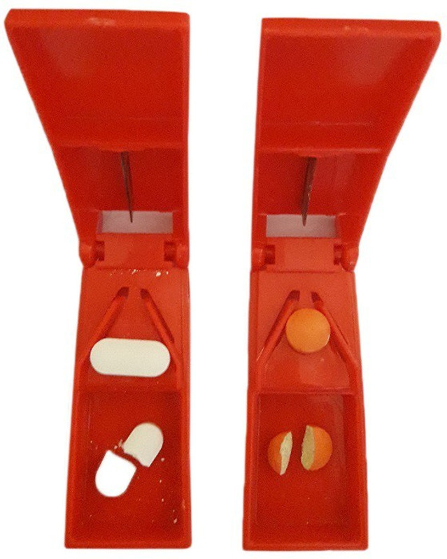 FLOVEIN TABLET CUTTER RED (PACK OF 2) TABLET CUTTER RED (PACK OF 2) MANUAL TABLET CUTTER(Red)