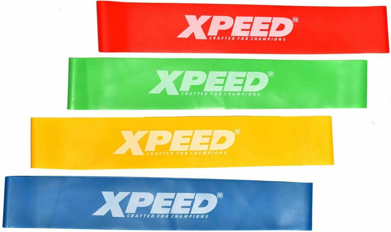 XpeeD Mini Loop Resistance Bands Set of 4 Resistance Bands for Women & Men Resistance Band