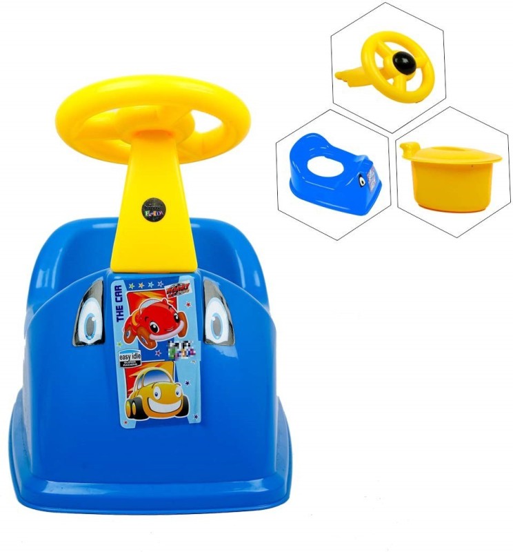 Nabhya Toilet Trainer Baby Potty Seat My Car Designed With Removable Bowl & Closing Lid Potty Seat(Blue)
