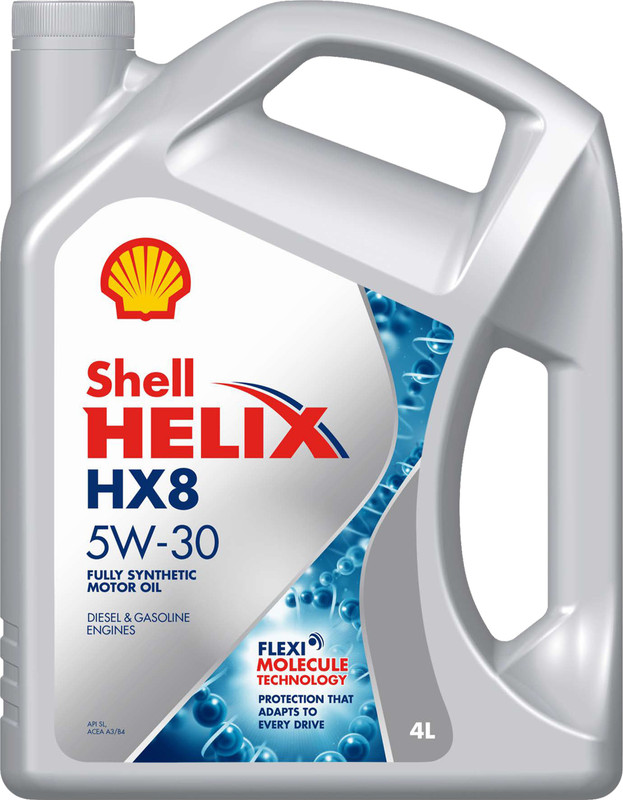 Shell Helix HX8 5W-30 Full-Synthetic Engine Oil(4 L, Pack of 1)