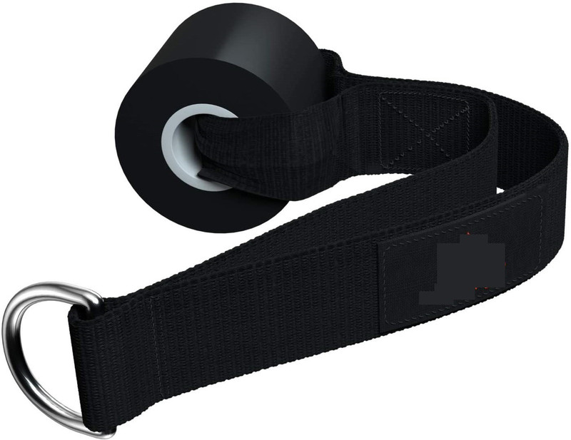 Fitcozi Resistance Band Door anchor with D lock Fitness Band(Black, Pack of 1)