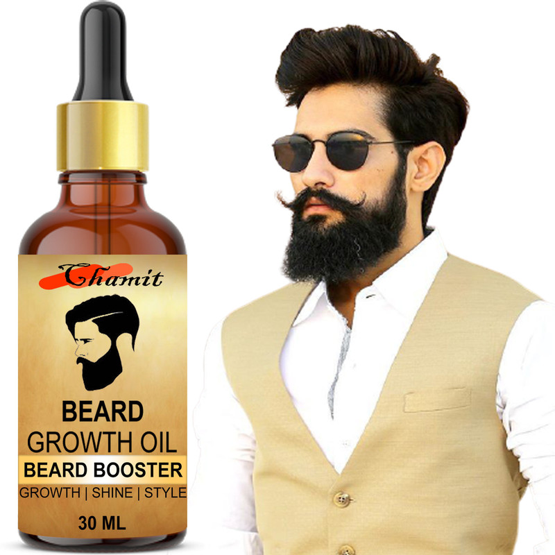 Chamit ORGANIC PREMIUN NATURAL BEARD GEOWTH OIL FOR MEN & BOYS BEARD BOOSTER Hair Oil(30 ml)