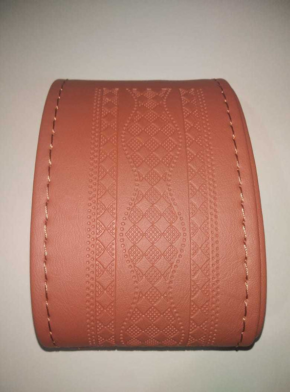 s mangalam Hand Stiched Steering Cover For Nissan Polo, WagonR, Ritz, Civic, Laura, i20, Santro Xing, Altis, Swift, Astra(brown, Leather)