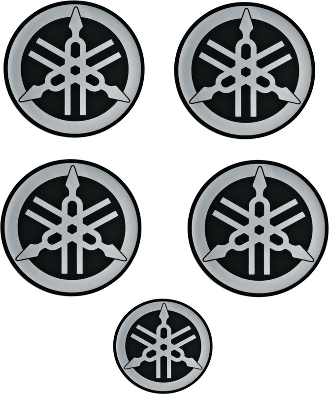 HRBull Emblem for Bike(Black, Silver)