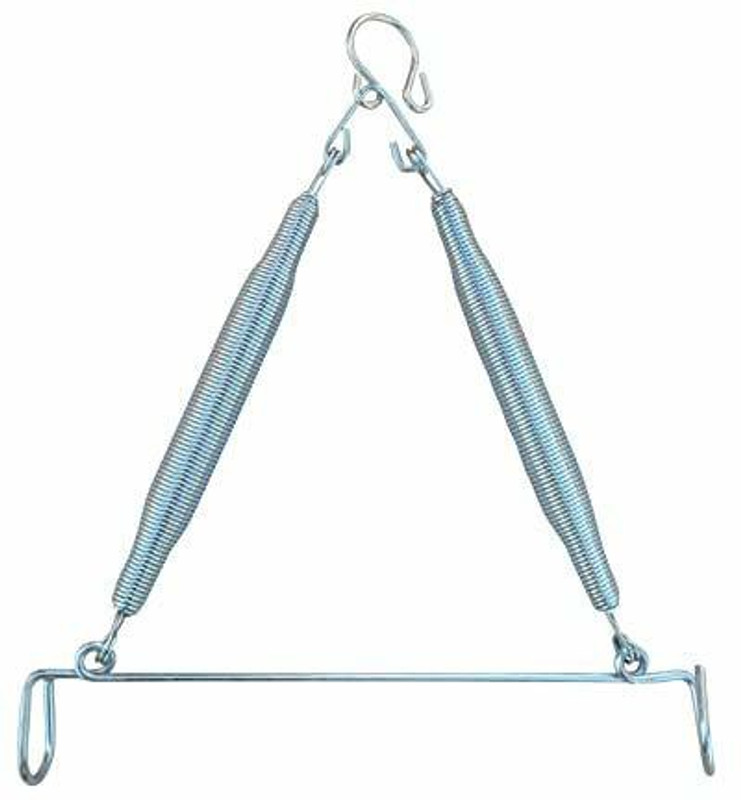 VParents Baby Triangle Stainless Steel Cradle Spring 15KG (Silver)(White)