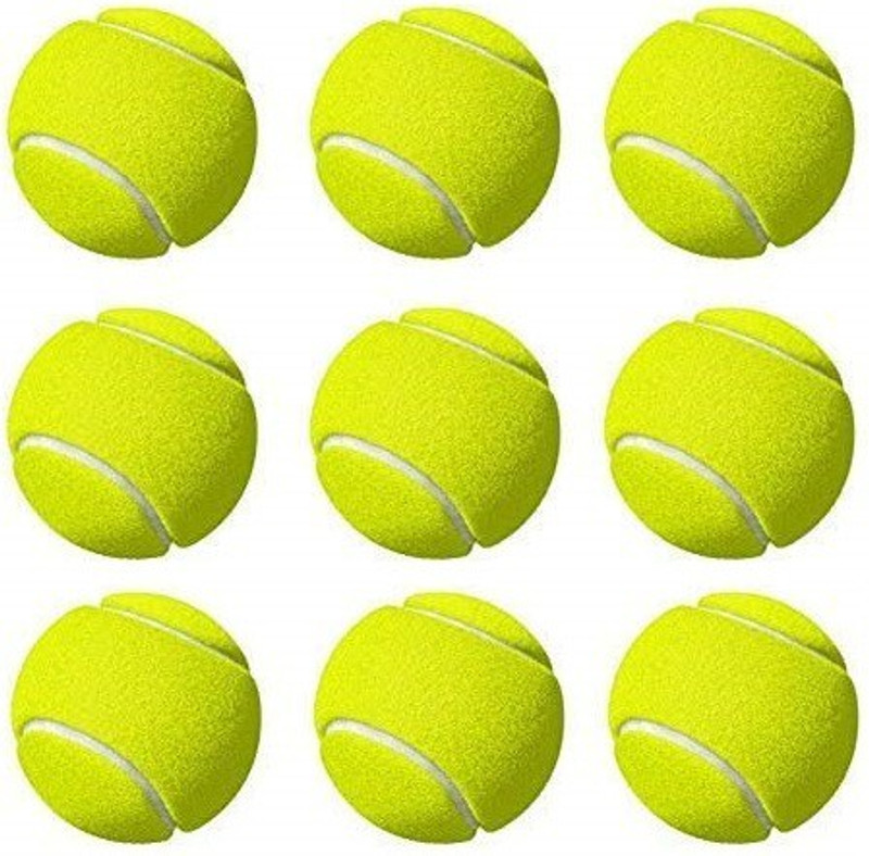 HACKERX SUPREME YELLOW TENNIS BALL WOOLEAN (PACK OF 9) Tennis Ball(Standard, Pack of 9, Yellow)