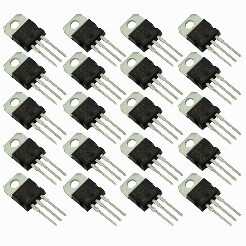 geeta enterprises (Pack of 20) P55NF06/STP55NF06/55NF06 N-CHANNEL POWER MOSFET TRANSISTOR 50A 60V T-220 Electronic Components Electronic Hobby Kit