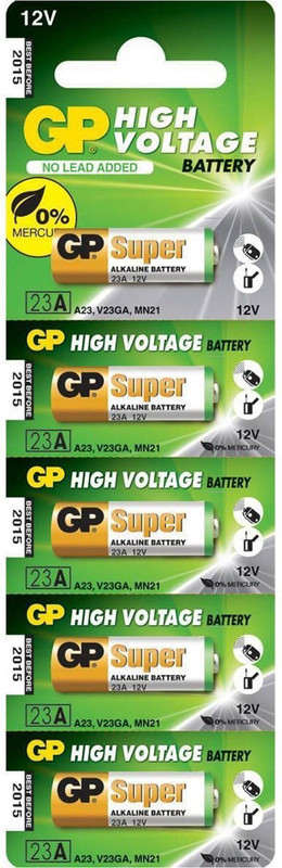 Right Gear GP Super 23AE 12V Alkaline  Cell Car Remote   Battery(Pack of 5)