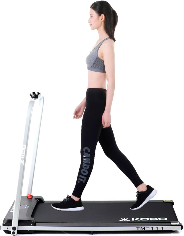 KOBO Fitness TM-111 Ultra-Compact (100% Installed) Easy Control by Remote Treadmill (Max Weight:80 kg)