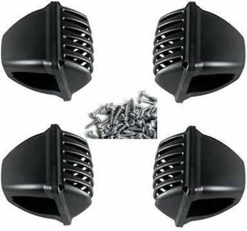 Santech splendor grill@145 ( GRILL) PACK OF 4 Bike Headlight Grill(Black)