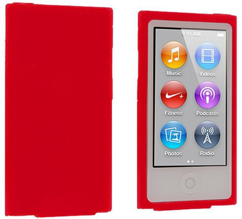 Damoko Book Cover for iPod Nano 7, Nano 8 Silicone(Red, Silicon)