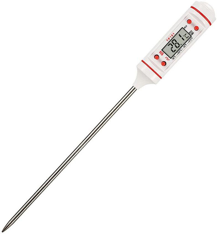 Geek Lab -50° to 300°C Pen Type TP-101 Digital Electronic Food Temperature Tester Meter With Stainless Steel Probe Sensor White Thermometer with Fork Kitchen Thermometer