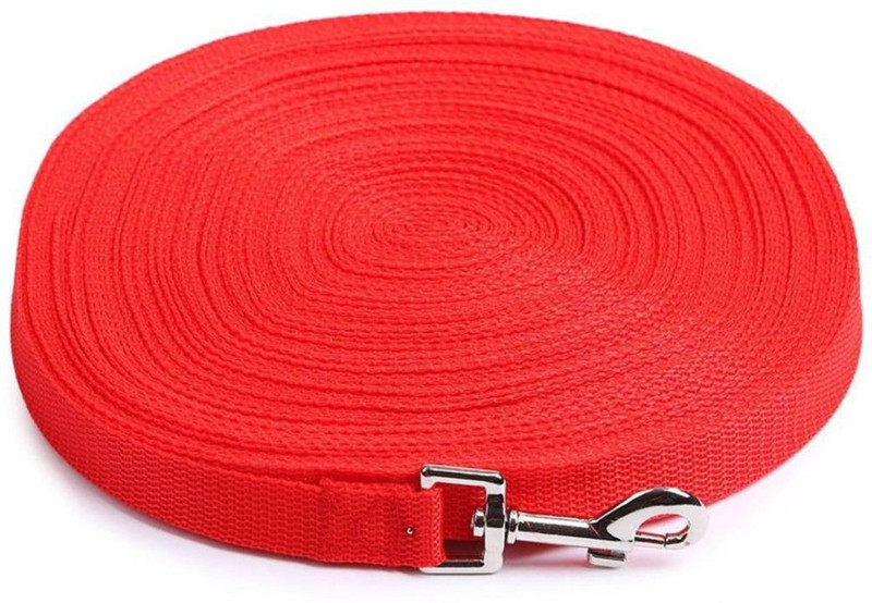 ALCAZAR Dog Nylon Cord Leash 3 M Long 304 CM  (Red) 304 cm Dog Cord Leash(Red)