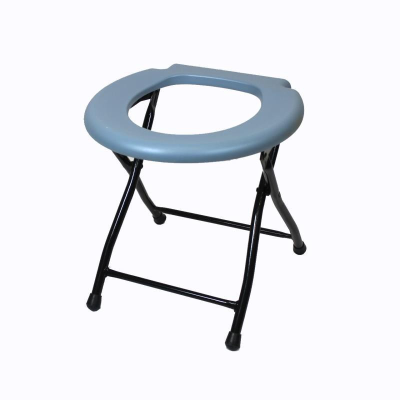 KosmoCare Premium Imported Folding Commode Stool Commode Chair(Blue)