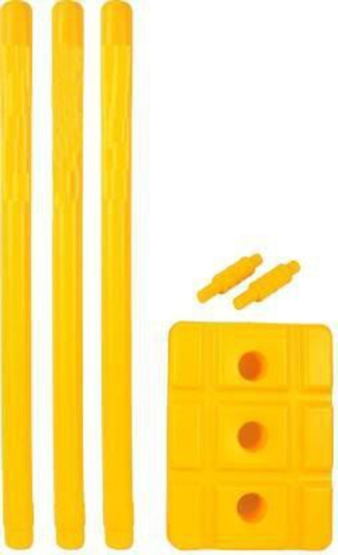 AS ENTERPRISES Cricket Plastic Stump KIT # 3 Wicket Set, 1 Stand, 2 Bails Multi color Cricket Kit