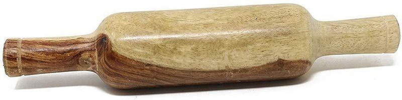 Rolimoli Wooden Rolling Pin Roller Thick,Wood,Roti Belan, Chapati Make Rolling Pin(Brown, Pack of 1)