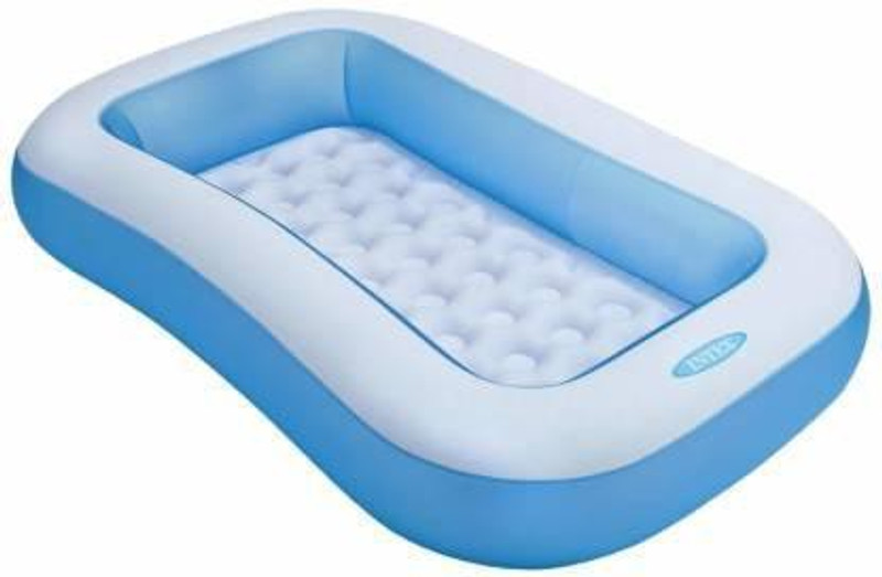 Nihan Enterprises 5 ft Rectangular Bath Tub Inflatable Swimming Pool  (Blue) Inflatable Swimming Pool(Multicolor)