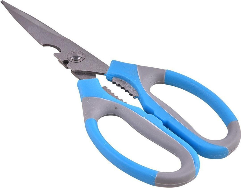The Mark Broad Blade Fish Cutter With Opener Feature Design Scissor Scissors(Set of 1, Multicolor)