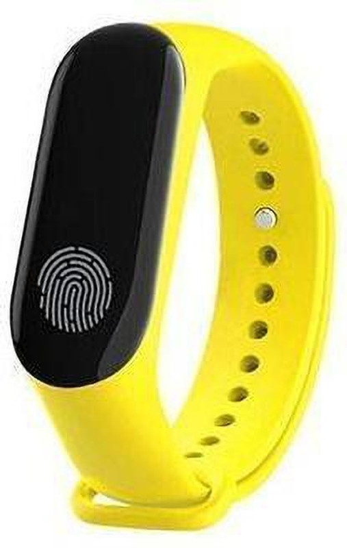 Body Safe M3 OLED Screen Sport Fitness Bracelet(Yellow Strap, Size : Free)