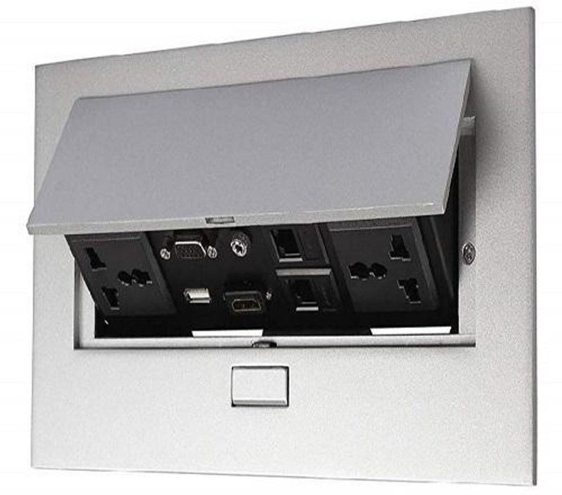 techut Hydraulic cable cubby pop up box Media Streaming Device(Silver)