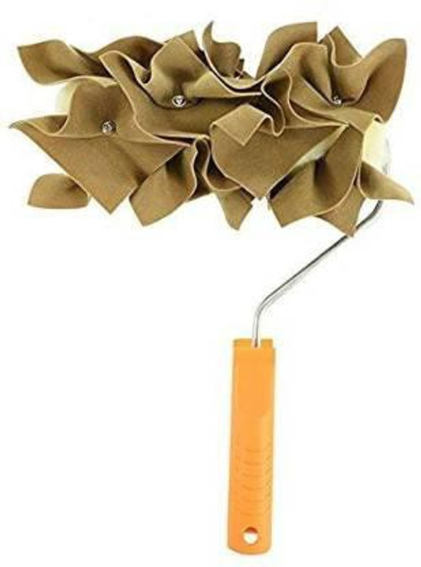 AMAZINGDECOR Ragging Roller with Handle 9 Inch,Brown ROYAL RAGGING ROLLER WITH HANDLE, IMPORTED QUALITY (9 INCH, BROWN COLOR) DESIGNER ROLLER OF PREMIUM QUALITY Paint Roller (Pack of 1) Paint Roller (Pack of 1) Paint Roller(Pack of 1)