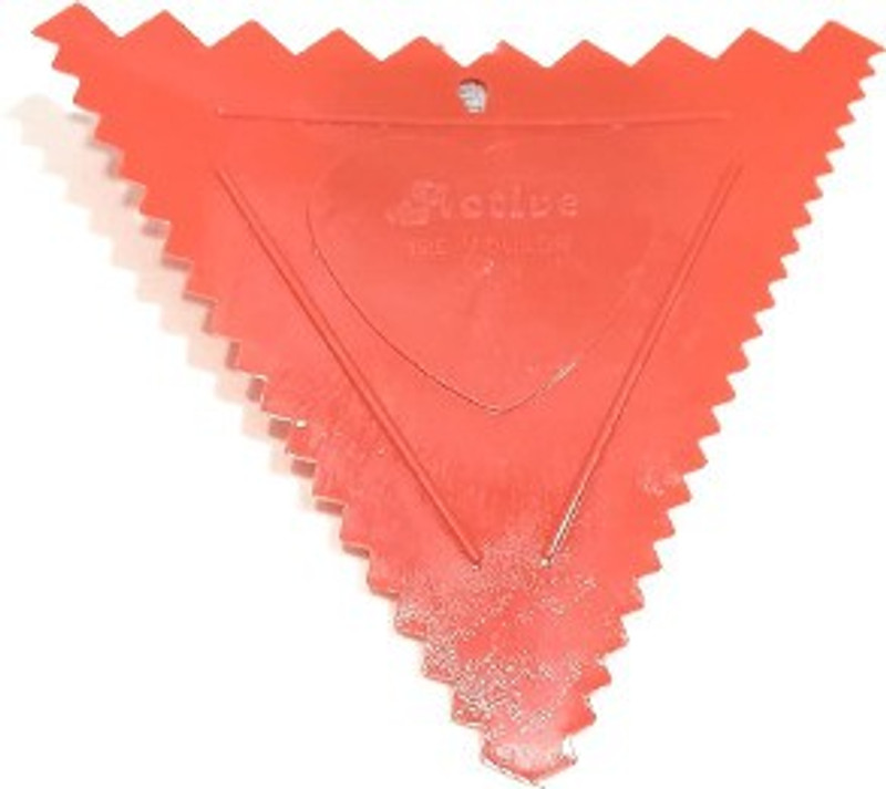 Bakers Pardise BP triangle red scrapper Baking Comb(Plastic Pack of 1)