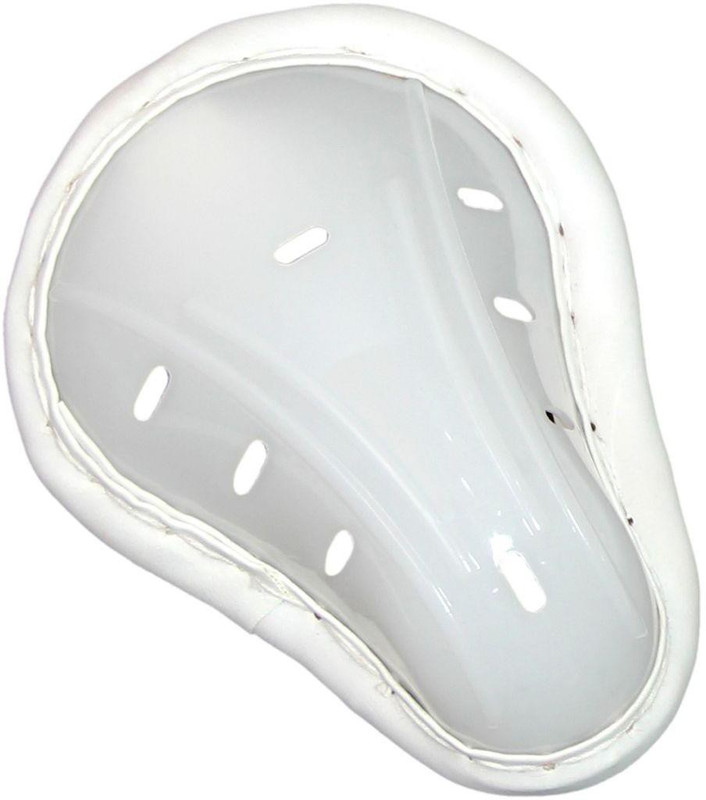 Pesko Cricket Abdominal Guard White Men Size (Pack Of 2) Abdominal Guard(White)