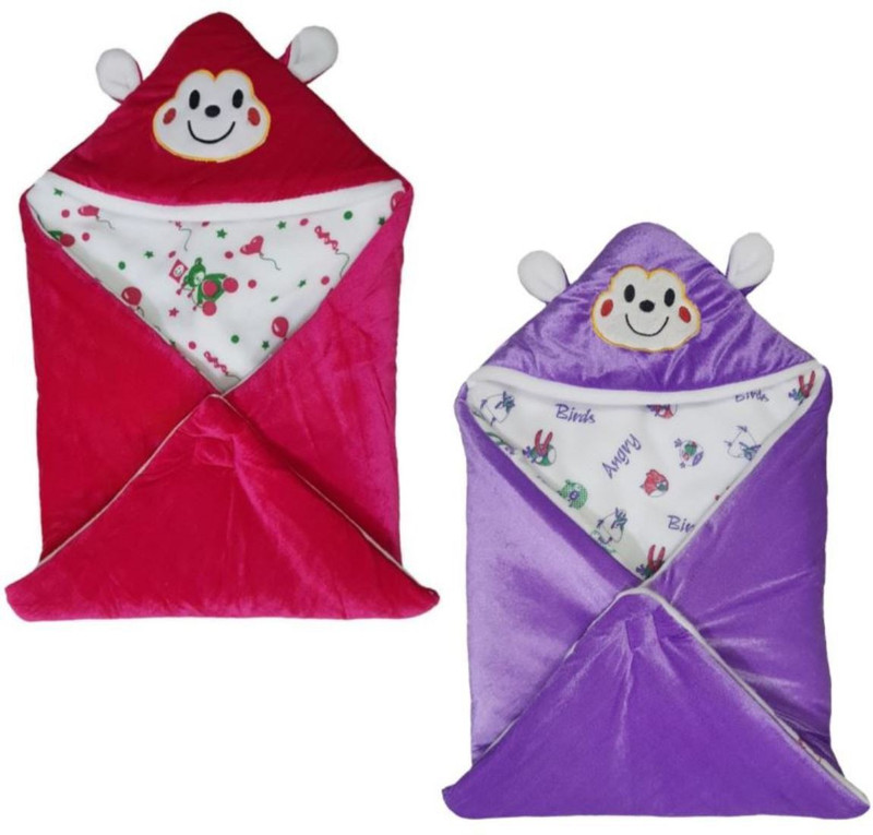 BRANDONN HOODED AND PRINTED FOAM FILLED , WELCROW STITCHED COMFORT AND SAFETY Sleeping Bag(Multicolor)