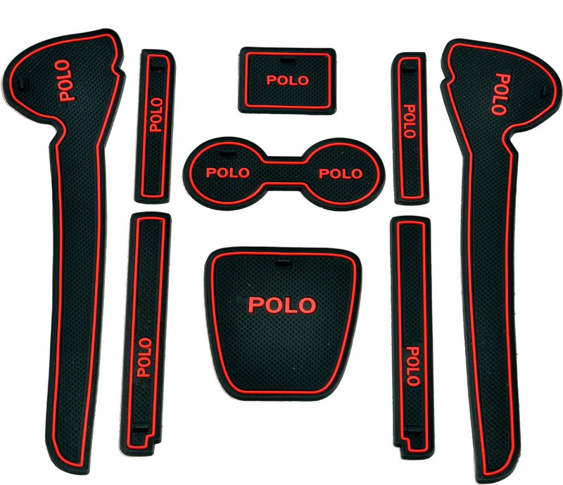 Nandhi Rubber Standard Mat For  Volkswagen Polo(Red)
