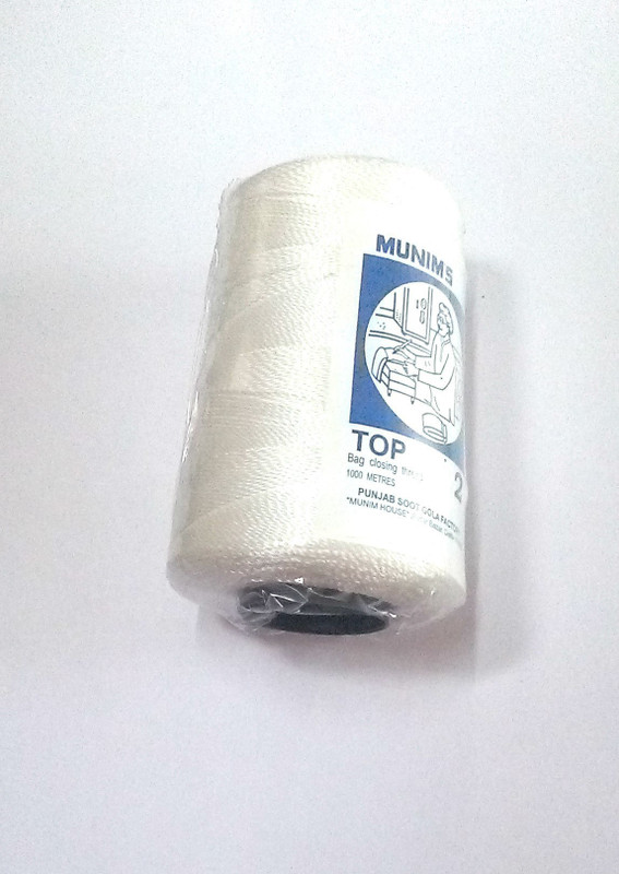 HIRNOTS™ Bat Thread & Bag closing Thread Polyester 1000 Meters Abdominal Guard(White)