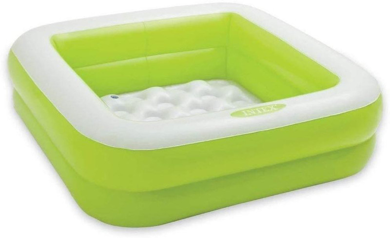 Panchhi Enterprise Two Stripped Heavy Plastic Bath Tub With Air Pump Inflatable Swimming Safety Tube(Multicolor)