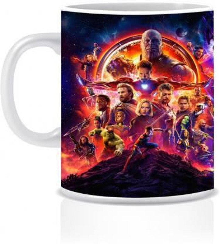 SHREENKRAFT Avengers Gang, Avengers assemble character, Captain America Iron Man, Avengers for Boys, Birthday Gift for Kids8, Kids Superheroes Ceramic Coffee Mug(330 ml)