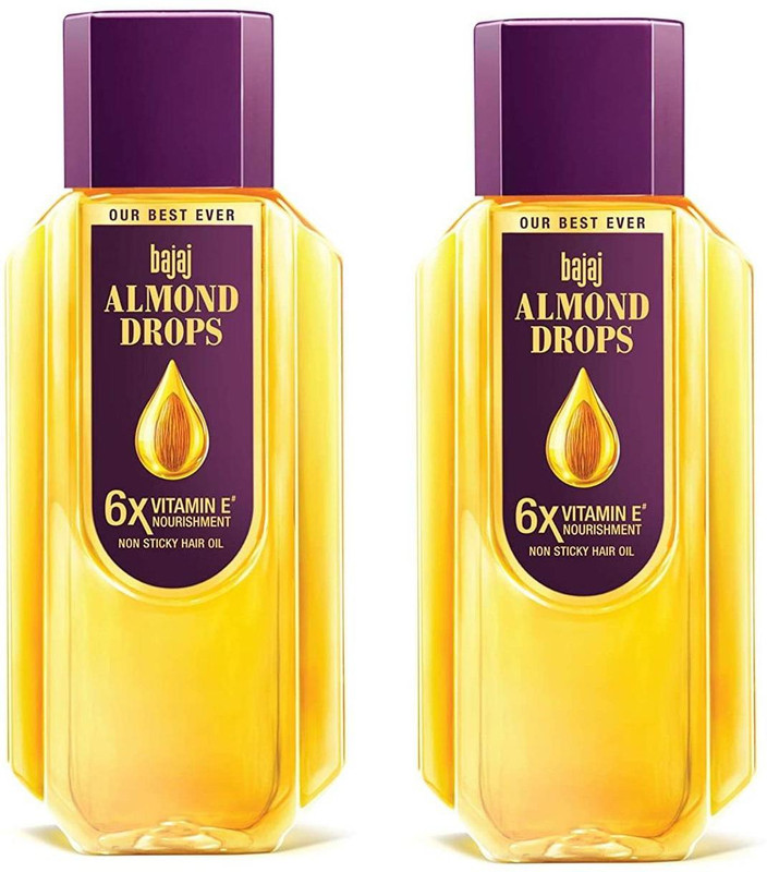 BAJAJ Almond Drops Hair Oil - 2 x 300 ml Packs Hair Oil(600 ml)