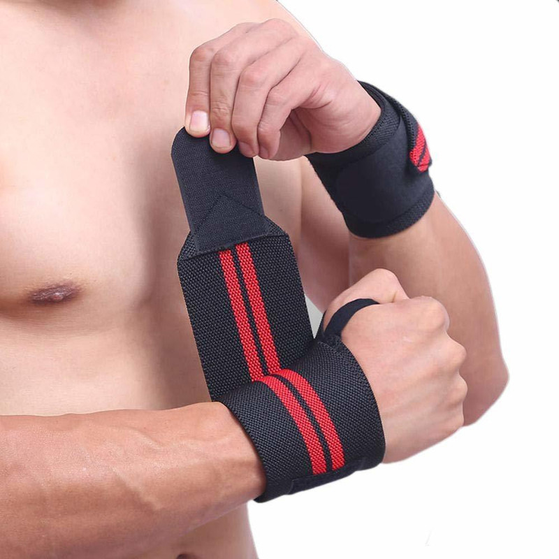 GymWar Wrap Gym & Fitness Gloves(Red)