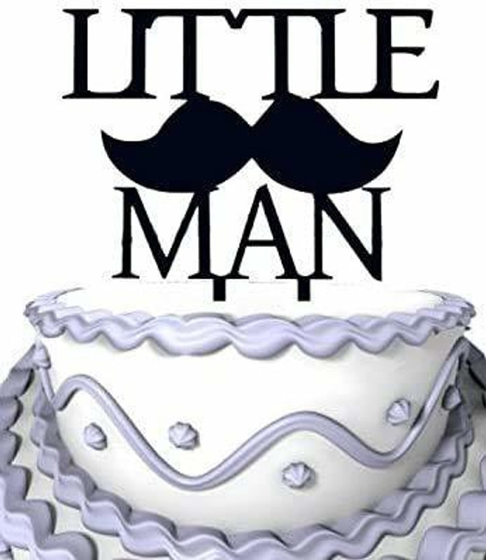 party decoration Cake Topper(Black Pack of 1)
