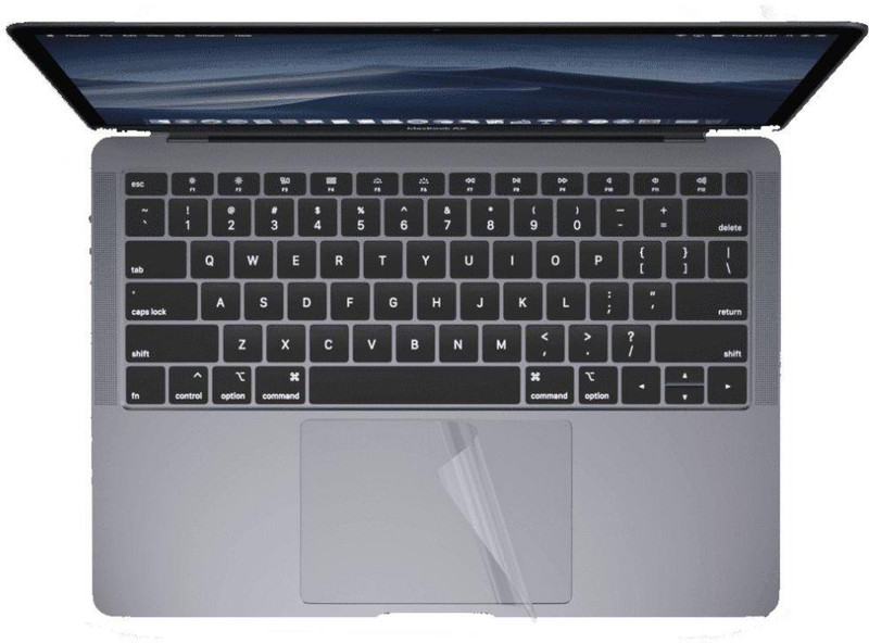 Anweshas Combo of 2 Piece Clear Anti-Scratch Touchpad Trackpad Protector Cover Skin for Apple MacBook Air 13 (2018-2020) Model - A1932/A2179 Trackpad Touchpad Cover Skin for Apple MacBook Air 13 (2018-2020) Model - A1932/A2179 Keyboard Skin(Transparent)