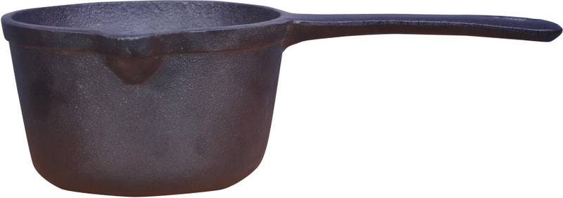 Rock Tawa Pot 15 cm diameter 1.5 L capacity(Cast Iron, Non-stick, Induction Bottom)