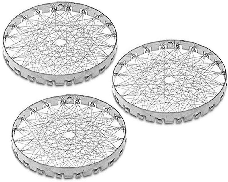 KTHC Chota Tandoor Jali Mini Roaster Grill Stainless Steel Pack of 4 0.5 kg Roaster(Silver)