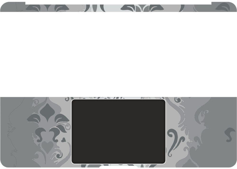Anweshas Full Panel Designed Precision Cut Skin/Wrap/Sticker with Clear Anti-Scratch Touch Pad Track Pad Protector Cover Skin for (2018-2020) Model - A1932/A2179 Grey Floral Artistic Combo Set(Grey)