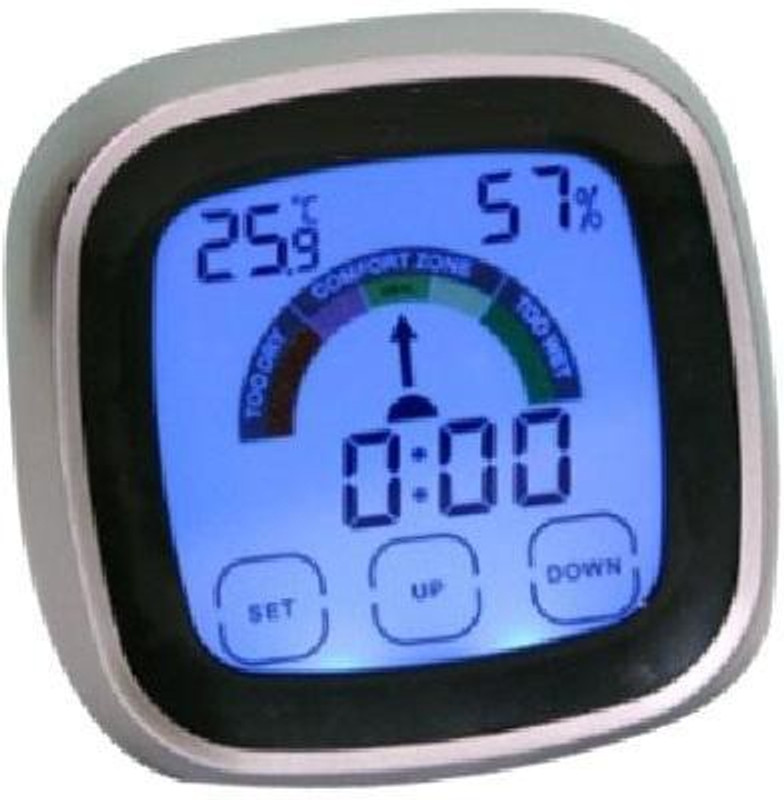 GoodsBazaar New Arrival RT-4231 Hygrometer With Backlight & Touch Screen HTC-1 Digital Hygrometer Temperature Meter Humidity Tester Moisture Meter With Magnetic Body HTC1 Digital Thermometer Pinless Digital Moisture Measurer(10 mm)
