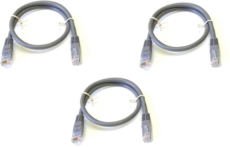RIVER FOX PATCH CABLE GREY 1.5M 300 Mbps Data Card ,Calls not Supported(Grey)